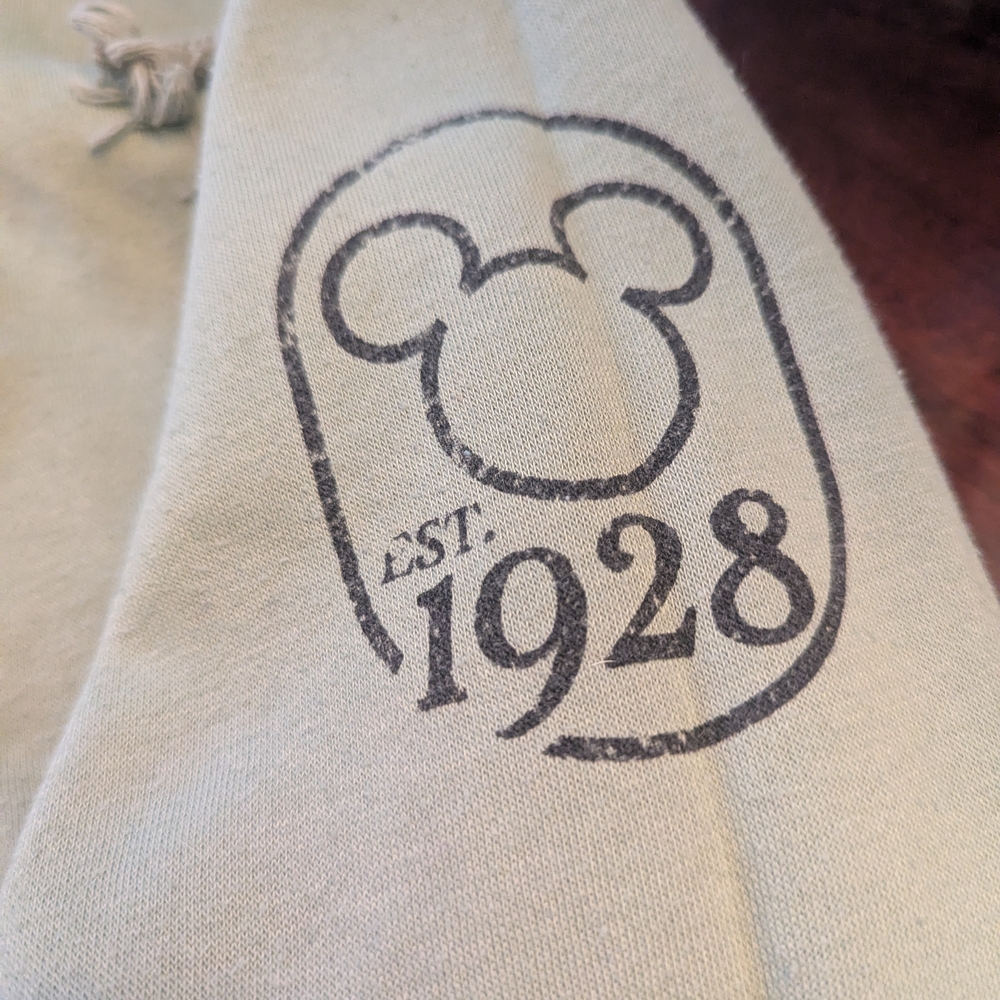 Disney Mickey Mouse & Co Crew Neck Long Sleeve Graphic Hoodie Green S - Picture 6 of 8